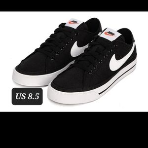 Nike Court Legacy Canvas 'Black White'